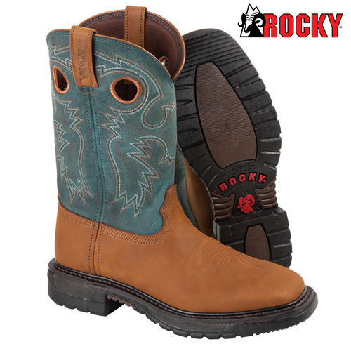 Blue Rocky Western Boots