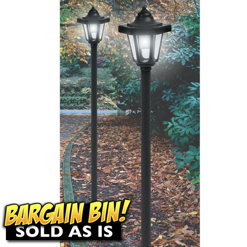 2 Pack 'Open Box' Coach Style Solar Light