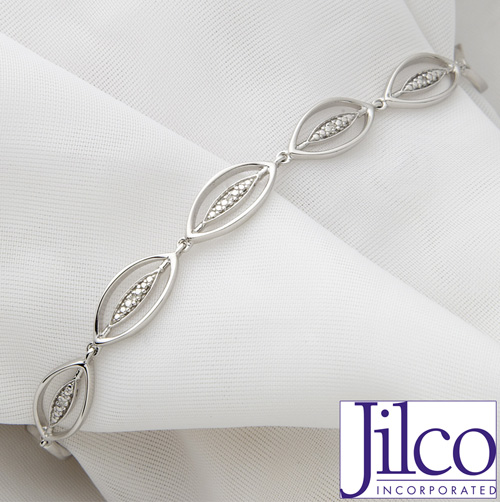 Diamond Leaf Bracelet