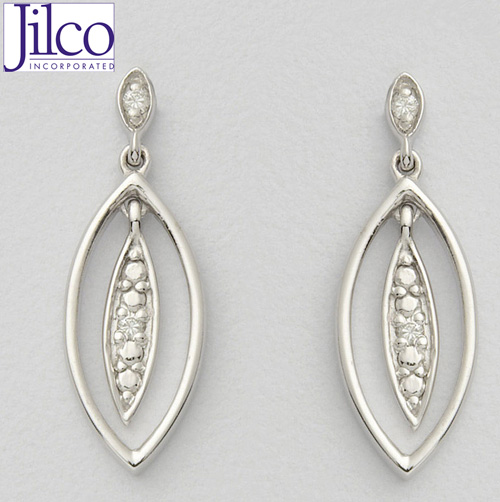 Diamond Leaf Earrings