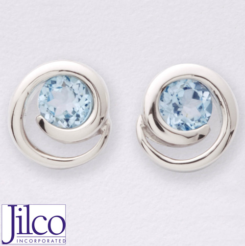 Blue Topaz Earrings