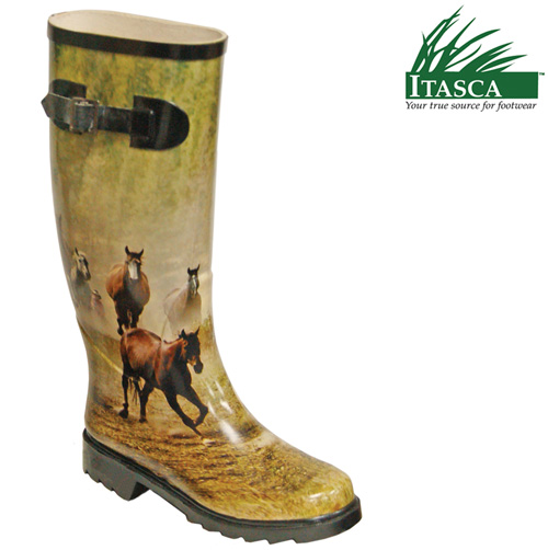 Itasca Women's Misty Pony Rubber Boots