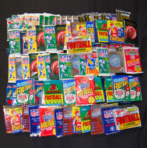 1500 Unsearched Football Cards