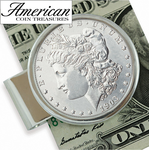 Sterling Silver Morgan Dollar Moneyclip