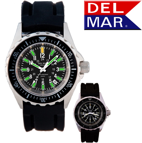 Men's 200M SuperGlo 24Hr Sport Dial Rubber Band