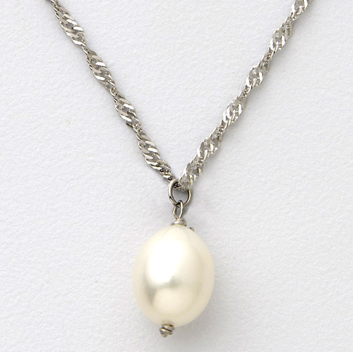 Sterling Silver Tear Drop Necklace