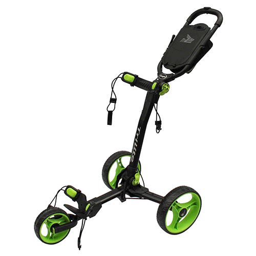 Black/Green TriLite 3-Wheel Push Cart