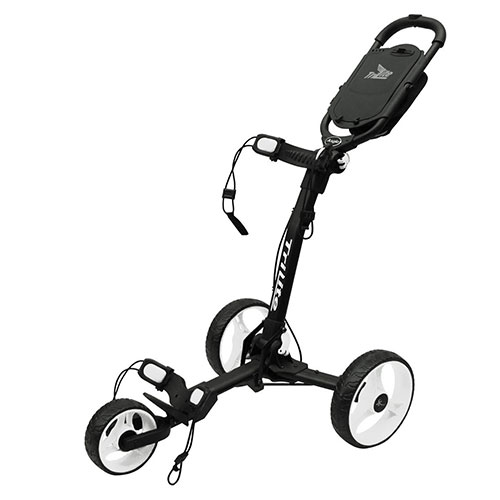 Black/White TriLite 3-Wheel Push Cart
