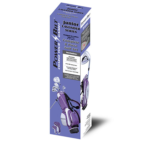 9-12 year old Powerbilt Jr. Golf Set - Lavendar