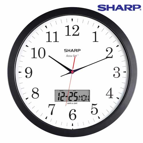 Sharp Analog/Digital Wall Clock