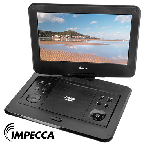Impecca 13.3 Inch Portable Swivel DVD Player