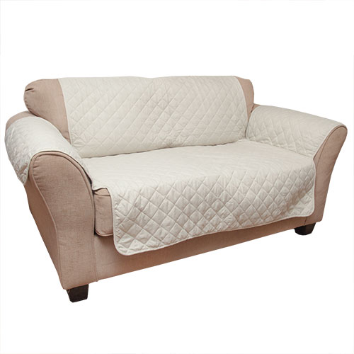 Reversible Loveseat Cover - Tan