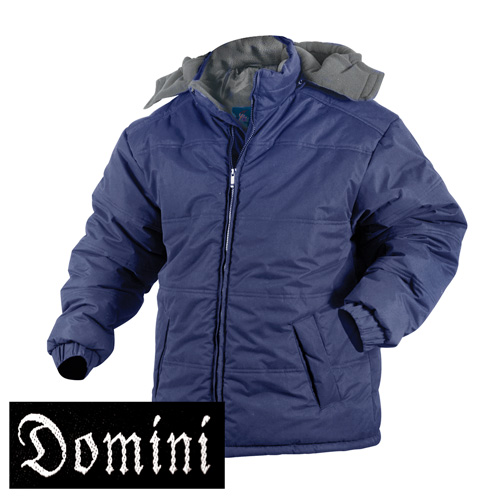 Navy Fleece Lined Hooded Jacket