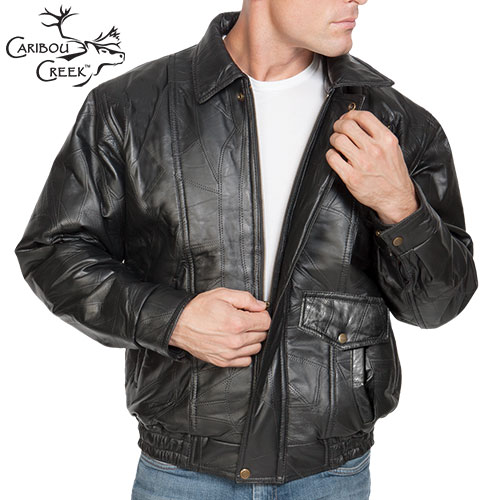 Lambskin Leather Bomber Jacket