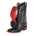 Ferrini Men's Black 13 Inch Python Cowboy Boots