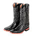 Ferrini Men's Black 13 Inch Python Cowboy Boots