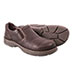 Carolina Opanka Men's Brown Aluminum Toe Slip-Ons