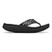 New Balance Women's Black Revive Sport Flip Flops