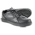 Men's Black Leather Lace-Up Sneakers