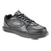 Men's Black Leather Lace-Up Sneakers