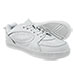 Men's White Leather Lace-Up Sneakers
