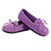 Women's Suede Leather Purple Moccasins