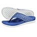 Spenco Women's Navy/Cheetah Flip Flops