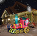 Magical Christmas Train Inflatable