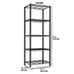 Home Basics 5-Tier Metal Wire Shelving