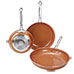 Better Chef 3 Piece Copper Pan Set
