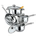 Gourmet Edge 7 Piece Stainless Steel Cookware Set