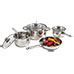 Gourmet Edge 7 Piece Stainless Steel Cookware Set