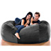 6FT VELVISH BEANBAG-Black
