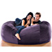 6FT VELVISH BEANBAG-AUBERN