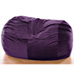 6FT VELVISH BEANBAG-AUBERN