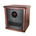 Heat Storm Logan 1500W Infrared Heater - Dark Walnut