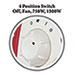 Optimus Retro Oscillating Heater Fan