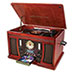 Mahogany Victrola Aviator Music System