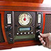 Mahogany Victrola Aviator Music System