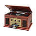 iLive 6-In-1 Bluetooth Turntable Music System