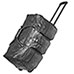 Patchwork Leather Rolling Duffle Bag