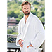 Melrose Terry White Velour Shawl Robe