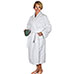 Melrose Terry White Velour Shawl Robe
