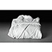 Melrose Terry White Velour Shawl Robe