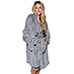 Northpoint Trading Plush Bath Robe - Grey