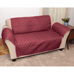 Polyester Burgundy Reverse Loveseat Cover