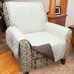 Polyester Reversible Chair Cover - Tan