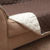 Polyester Reversible Sofa Cover - Tan