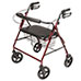 Lumex Imperial Bariatric 4-Wheel Burgundy Rollator