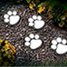 Ideaworks JB7356 Solar Paw Print Path Lights - 8 Pack